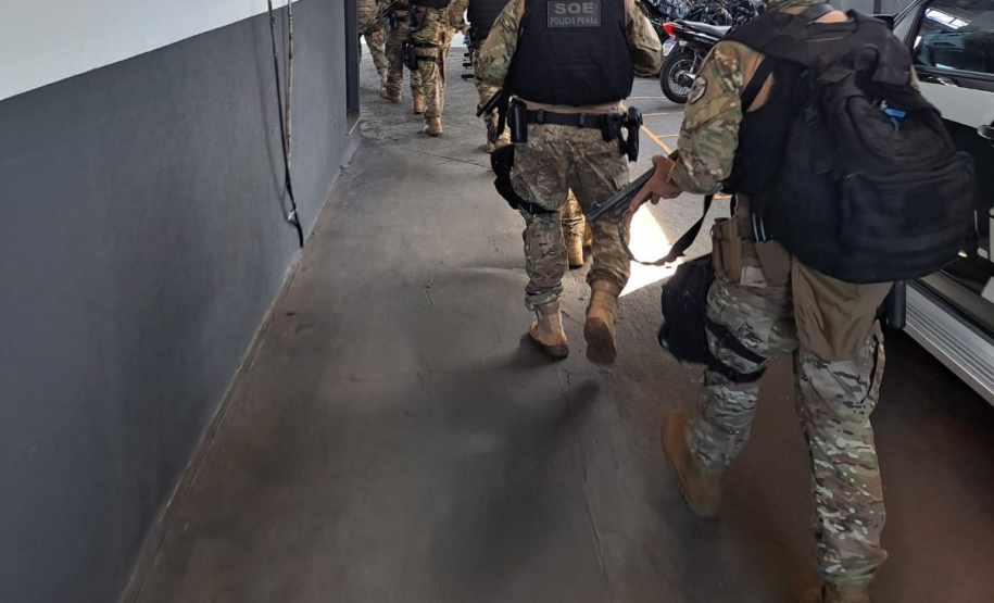 Unidades prisionais do Paraná são vistoriadas durante a 9ª fase da Operação Mute, realizada em todo o país