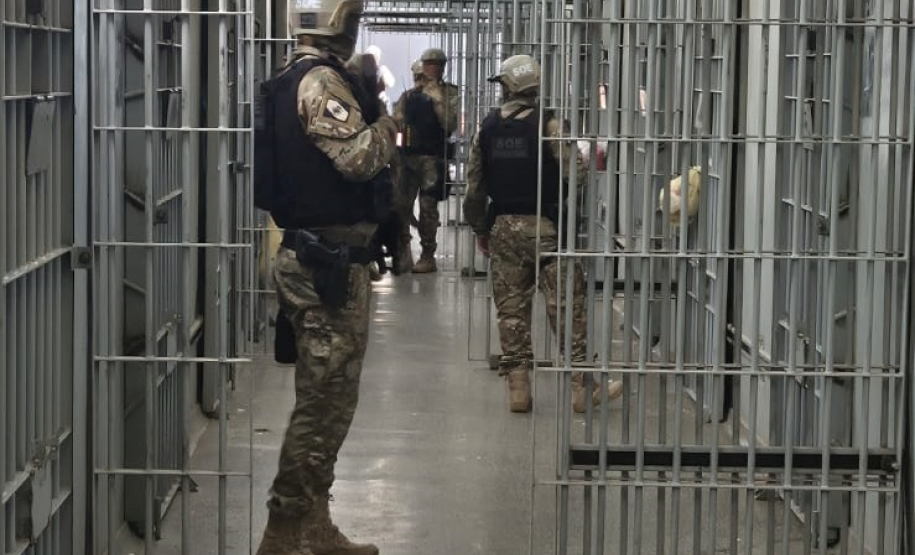 Unidades prisionais do Paraná são vistoriadas durante a 9ª fase da Operação Mute, realizada em todo o país