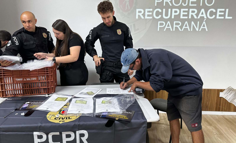 PCPR devolve 1,1 mil celulares aos proprietários com ações do Projeto Recuperacel em 2025