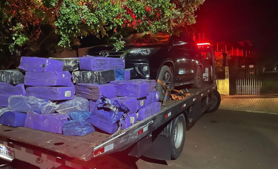 Ação integrada entre PMPR e PMMS apreende mais de 3 toneladas de maconha e 40 mil pacotes de cigarros