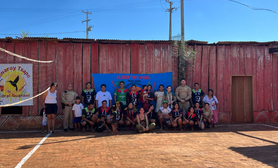 Patrulha Maria da Penha realiza palestra sobre violência doméstica em comunidade indígena de Abatiá
