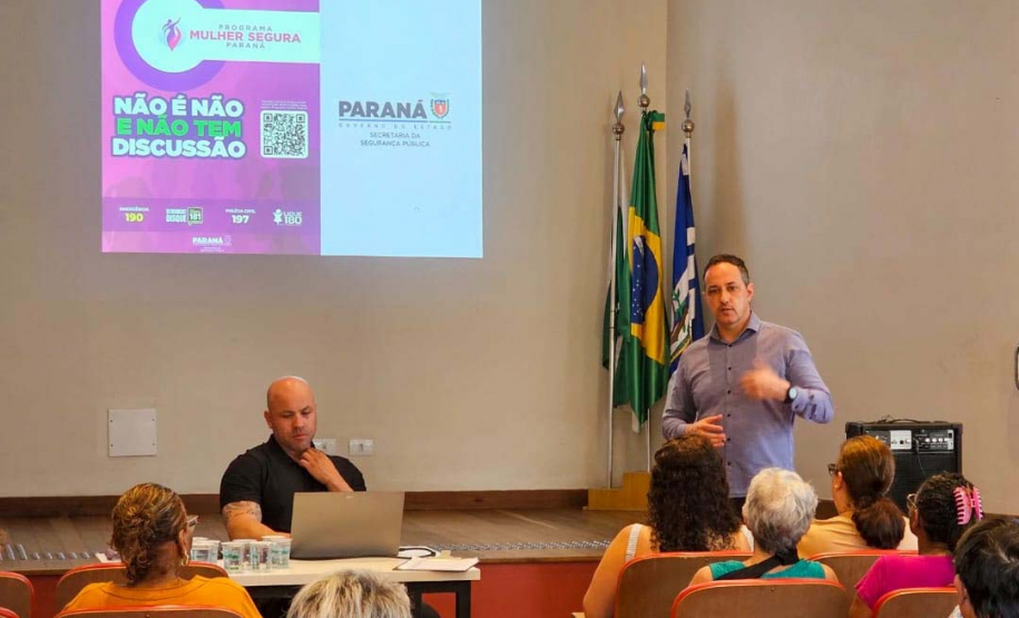 Antonina recebe palestra do Programa Mulher Segura para reforço da rede de proteção