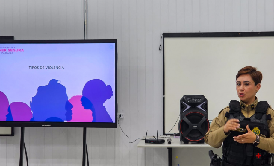 Patrulha Maria da Penha realiza palestra em Morretes e fortalece rede de proteção