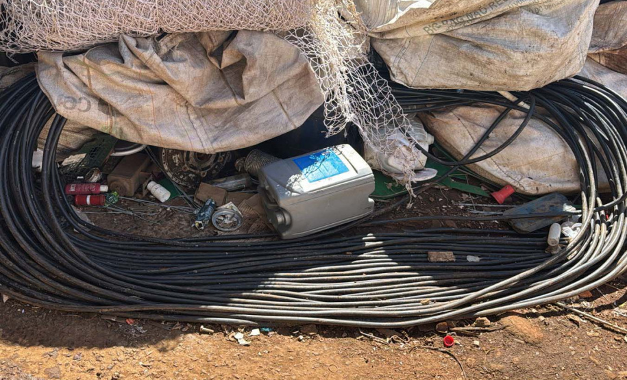 PCPR e PMPR fazem operação para desarticular grupos receptadores de fios de cobre