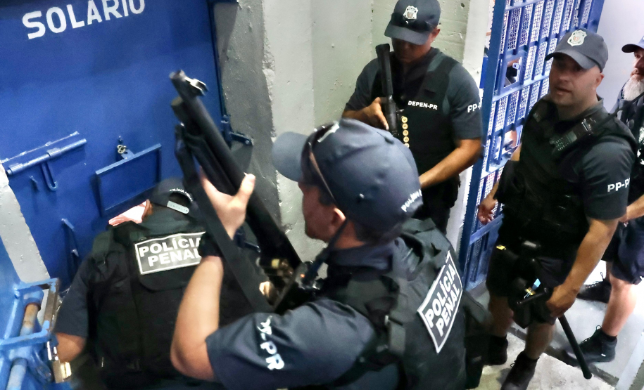 Polícia Penal realiza inspeção na Cadeia Pública de Paranaguá durante o Verão Maior Paraná