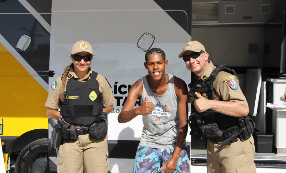 Verão Maior: PMPR promove ação de conscientização pela prevenção à violência contra a mulher