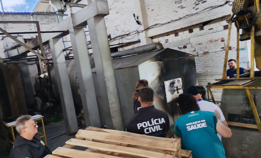 PCPR realiza incineração de drogas apreendidas em Matinhos e Guaratuba