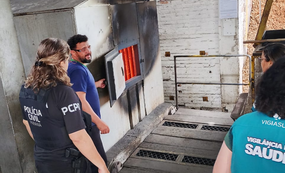 PCPR realiza incineração de drogas apreendidas em Matinhos e Guaratuba