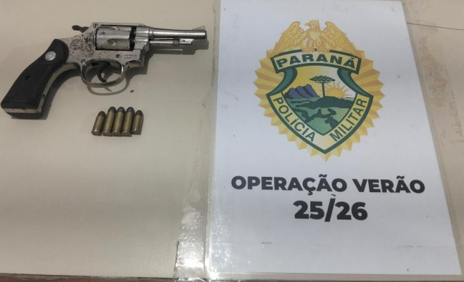 PMPR apreende arma de fogo durante o Verão Maior em Guaratuba