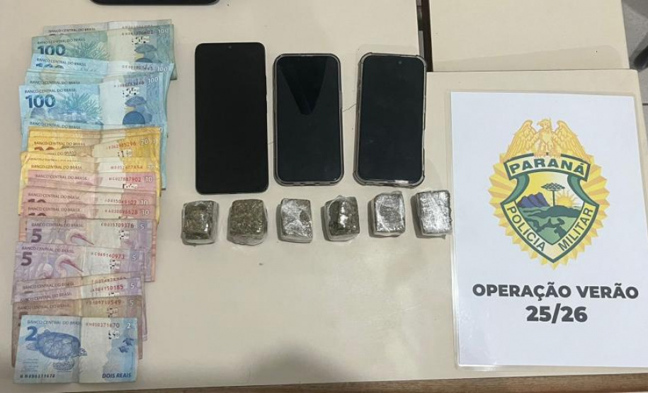 PMPR prende casal suspeito por tráfico de drogas em Guaratuba