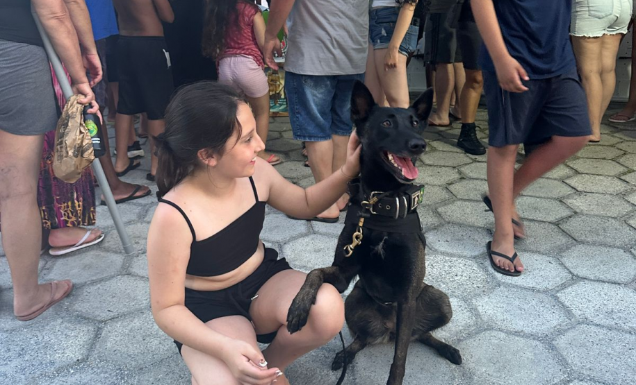 Cães da Polícia Penal reforçam segurança no Litoral durante o Verão Maior Paraná