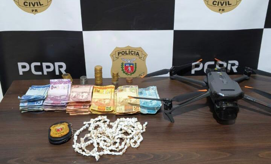 PCPR utiliza drone e prende homem em flagrante por tráfico de drogas em Guaratuba