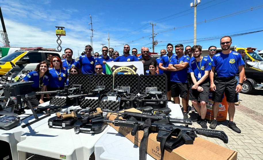 Polícia Científica do Paraná recebe armamento de ponta pela primeira fez na história
