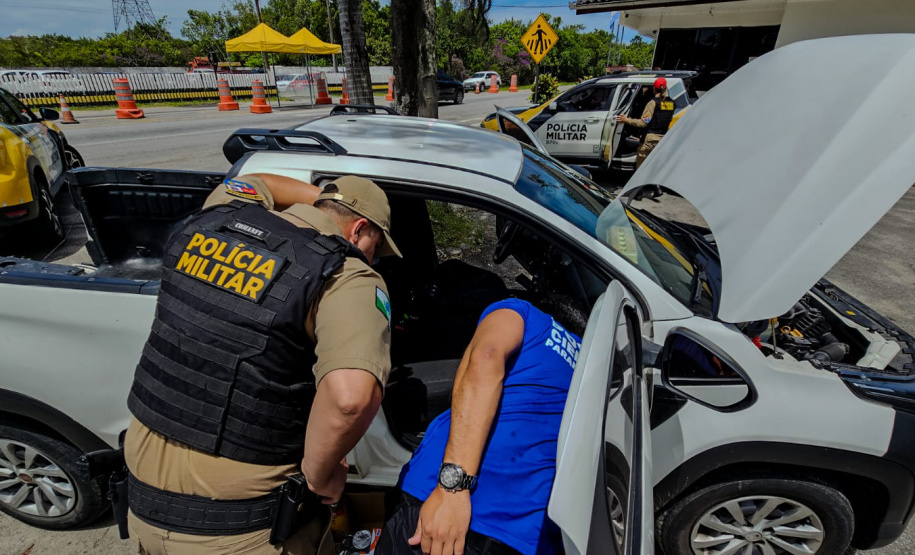 Monitoramento do Olho Vivo leva PMPR a recuperar no Litoral carro furtado em São Paulo