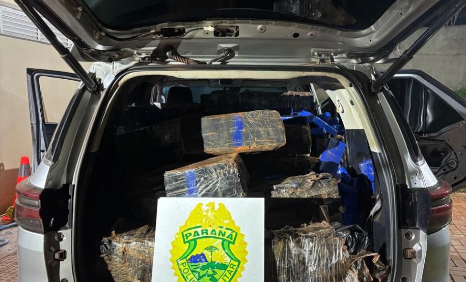 PMPR apreende mais de 1,2 tonelada de maconha e recupera veículo furtado em Santa Helena