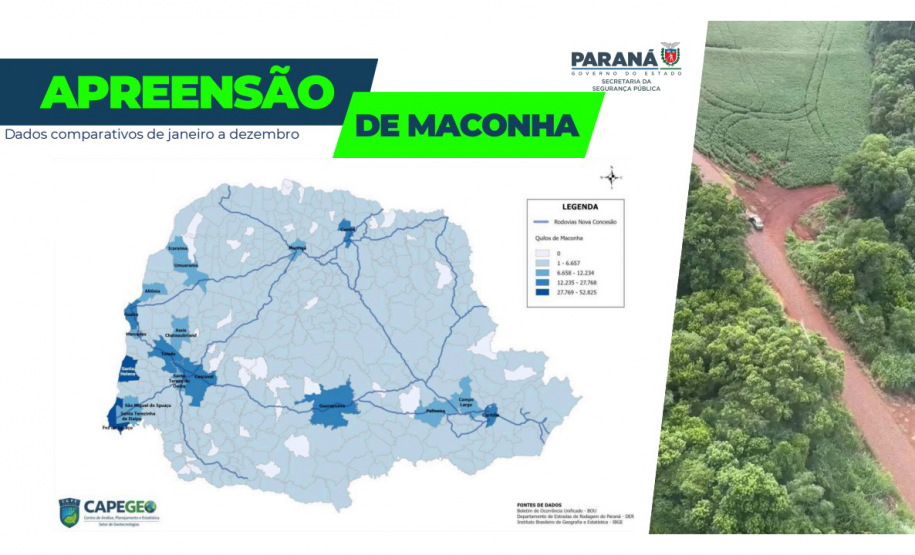 Paraná apreende 1,5 tonelada de drogas por dia em 2025 e tira R$ 2 bilhões do tráfico