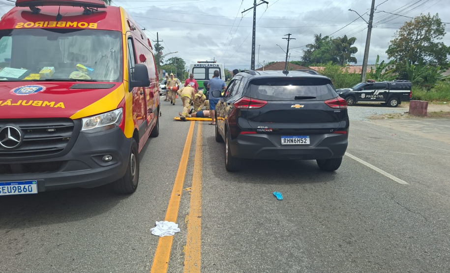 Arcanjo 01 realiza atendimento aeromédico a vítima de atropelamento na PR-412