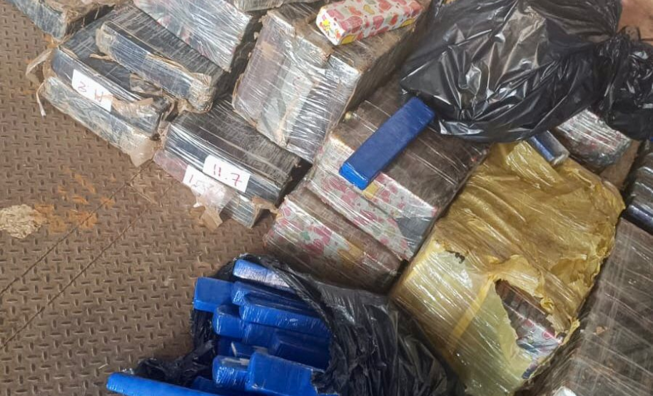 PMPR apreende 505 kg de maconha na PR-317, em Floresta, na região Norte