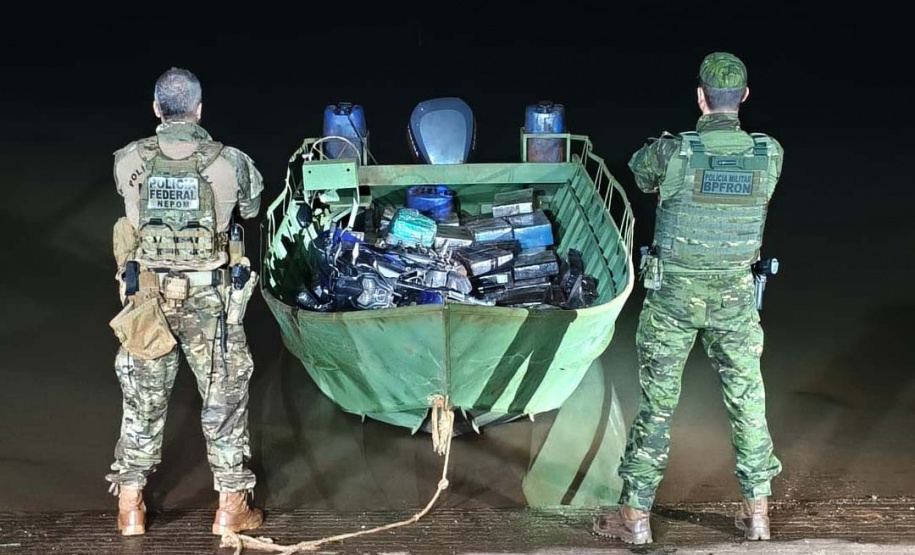 Nova base da Polícia de Fronteira em Santa Helena apreende 1,4 tonelada de maconha