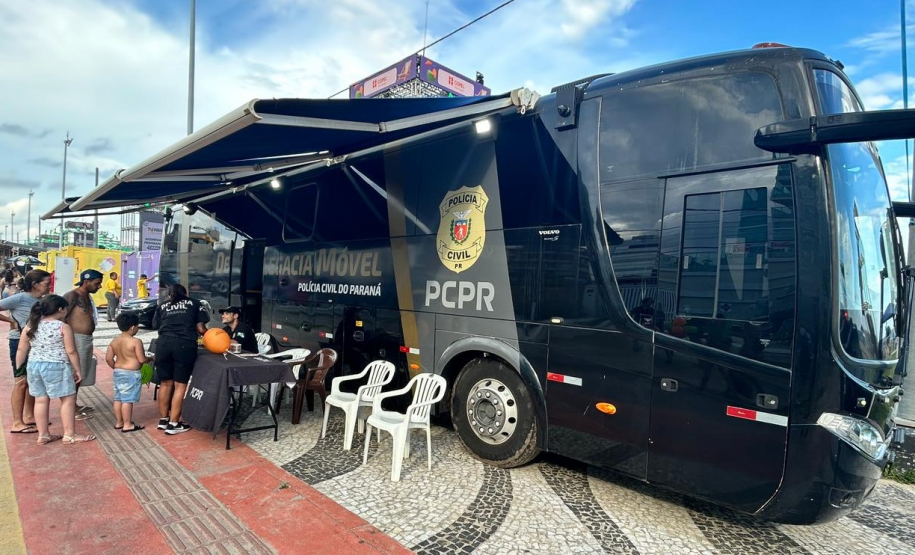 PCPR e PMPR reforçam atendimento no Litoral com módulos móveis durante o Verão Maior Paraná
