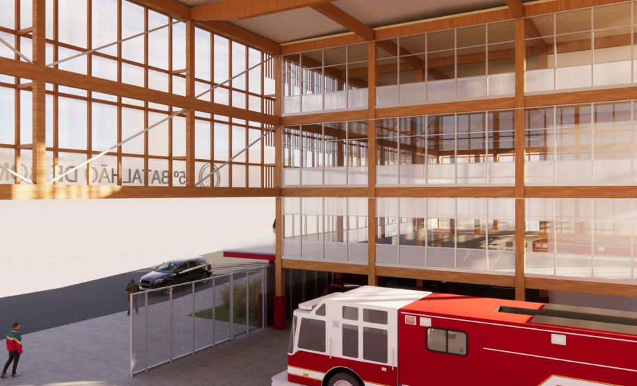 Estado entrega anteprojeto de reforma e ampliação do batalhão dos Bombeiros em Maringá