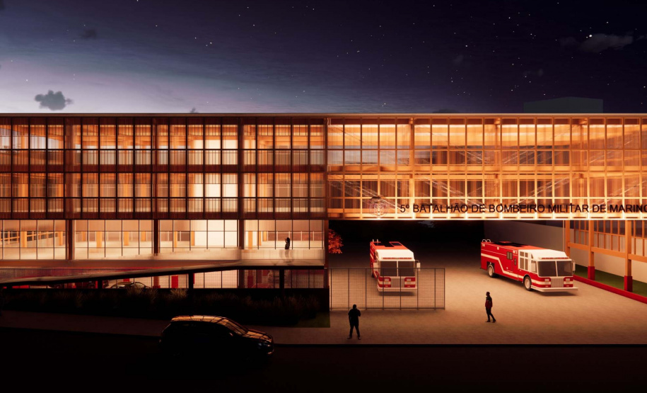 Estado entrega anteprojeto de reforma e ampliação do batalhão dos Bombeiros em Maringá