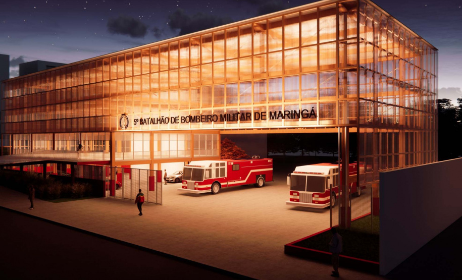 Estado entrega anteprojeto de reforma e ampliação do batalhão dos Bombeiros em Maringá