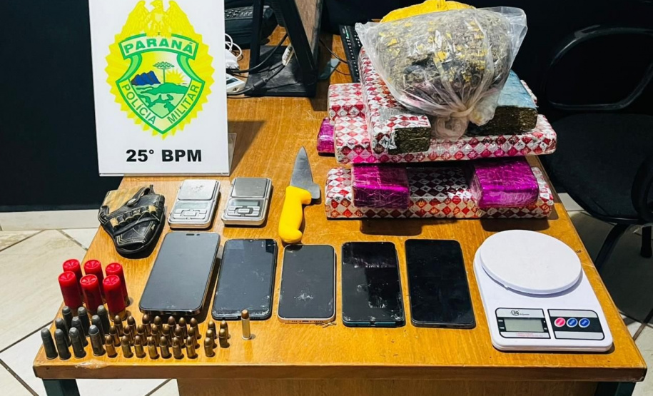 PMPR apreende droga, munições e constata maus-tratos a animais em Umuarama