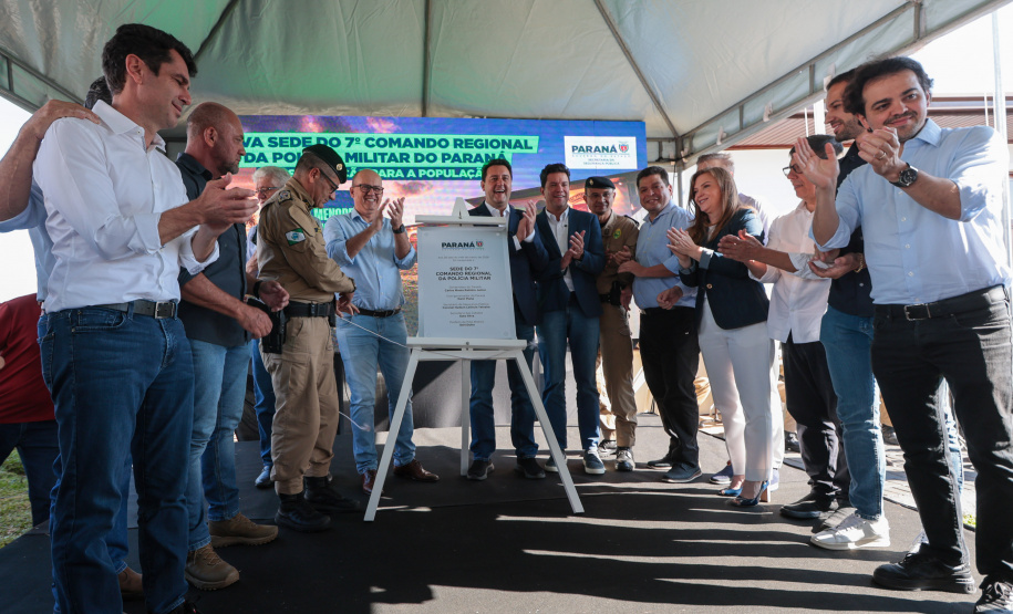 Governador inaugura sede do Comando Regional da PMPR e anuncia reforço na segurança em Pato Branco