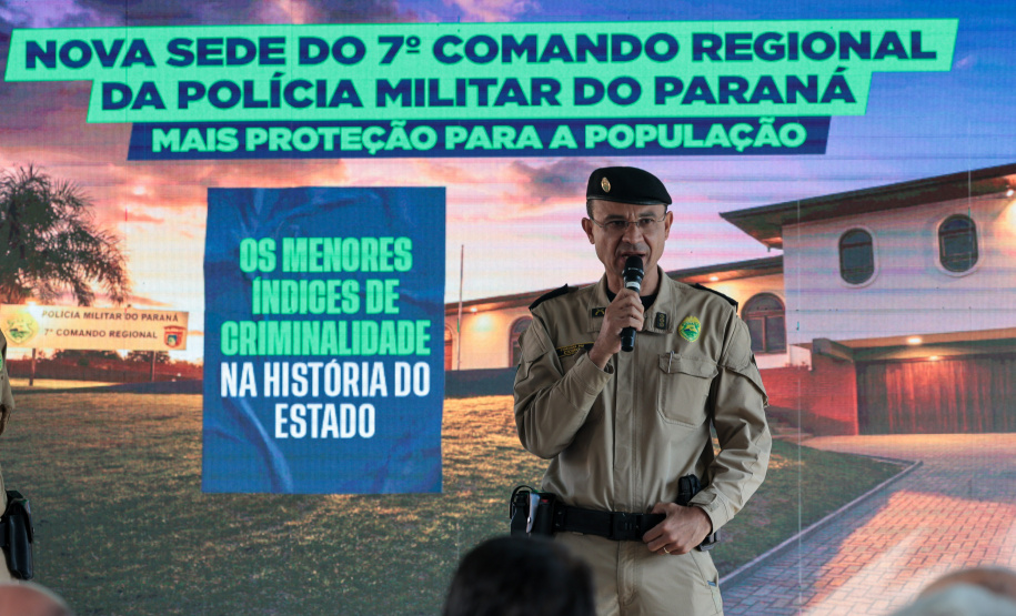 Governador inaugura sede do Comando Regional da PMPR e anuncia reforço na segurança em Pato Branco