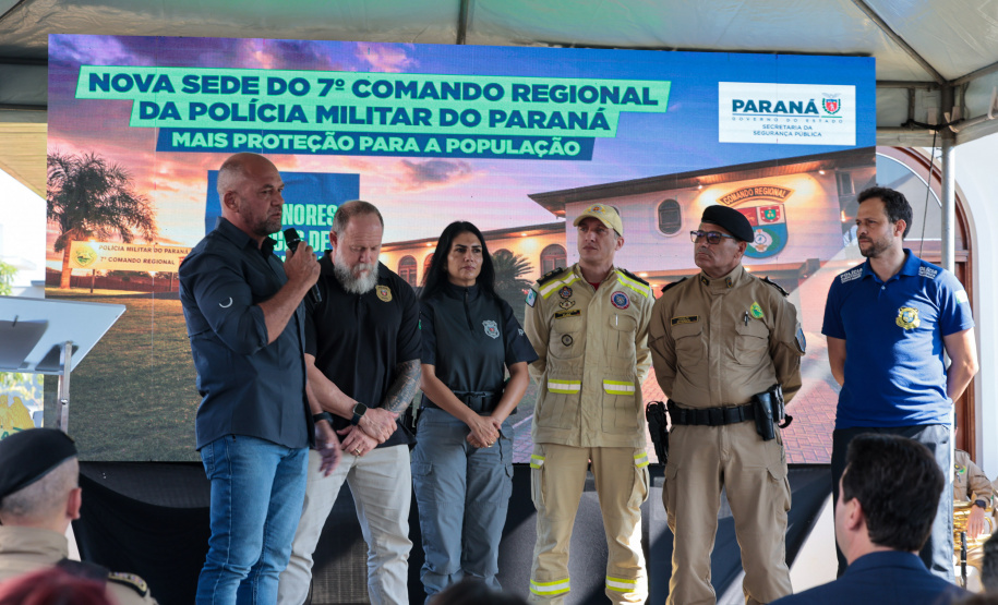 Governador inaugura sede do Comando Regional da PMPR e anuncia reforço na segurança em Pato Branco