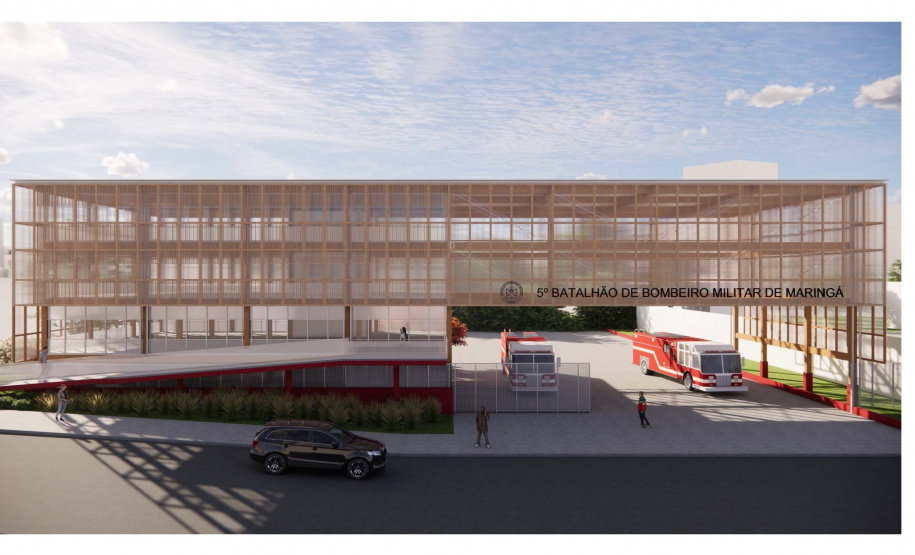 Estado entrega anteprojeto de reforma e ampliação do batalhão dos Bombeiros em Maringá