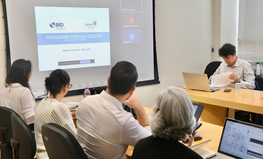 Reunião entre SESP, SEDEF e missão do BID mostra ótimos resultados do Programa Paraná Seguro