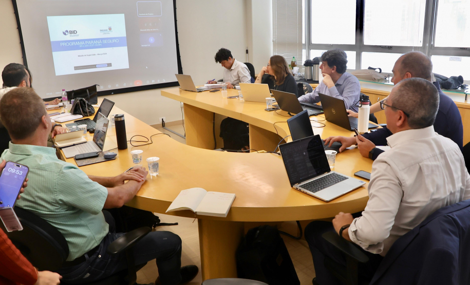 Reunião entre SESP, SEDEF e missão do BID mostra ótimos resultados do Programa Paraná Seguro