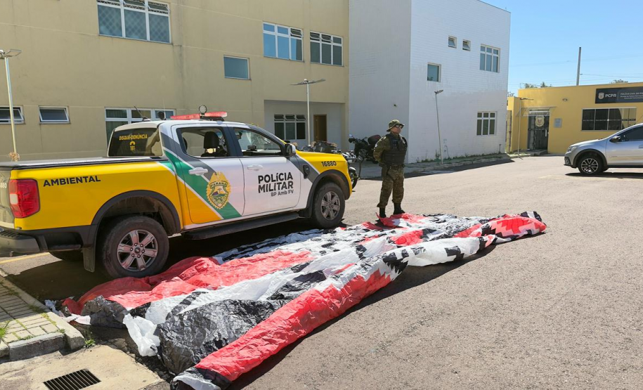 PMPR detém três homens e apreende balão próximo ao Aeroporto Afonso Pena