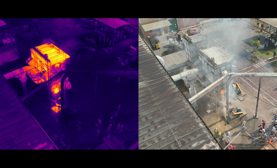 Drones ampliam capacidade operacional dos bombeiros e auxiliam no combate a incêndios