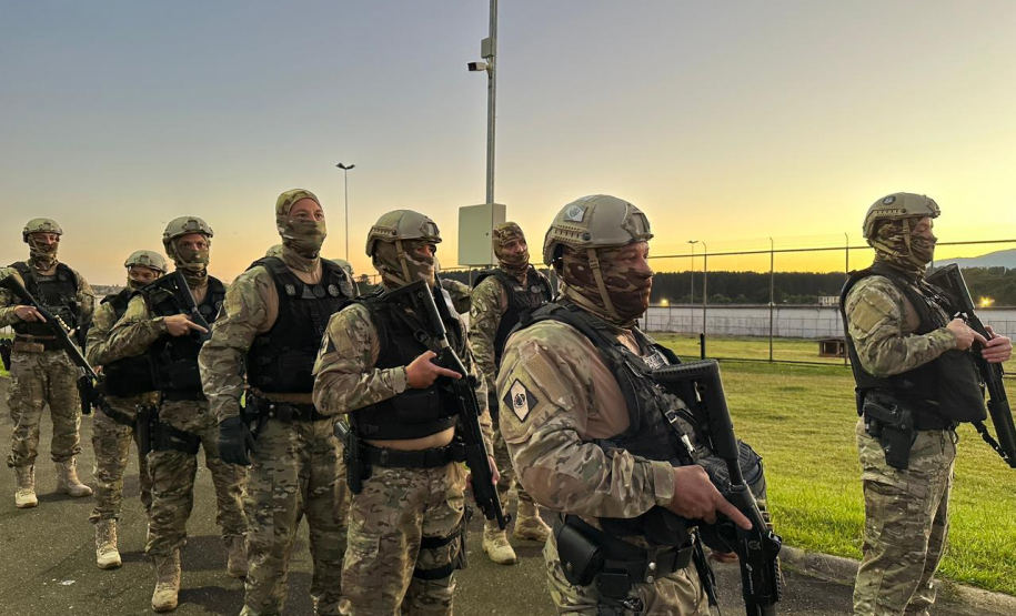 Operação integrada reforça segurança no Complexo Penitenciário de Piraquara