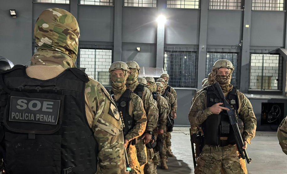 Operação integrada reforça segurança no Complexo Penitenciário de Piraquara