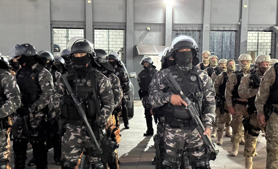 Operação integrada reforça segurança no Complexo Penitenciário de Piraquara