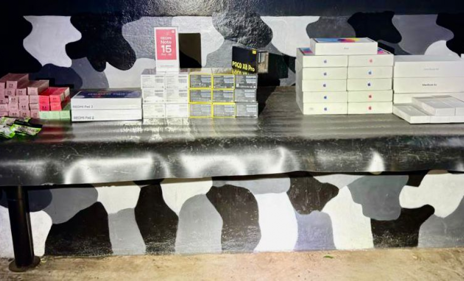 PMPR apreende carga de eletrônicos contrabandeados em Rolândia