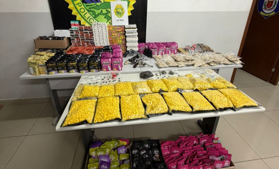 PMPR apreende armas e 17,2 mil unidades de ecstasy na CIC