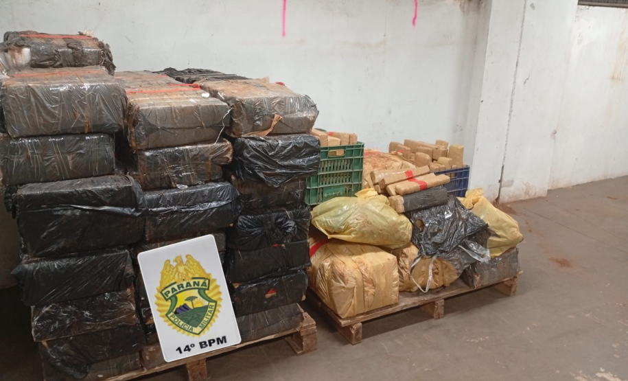 PMPR apreende mais de 880 quilos de maconha em Foz do Iguaçu