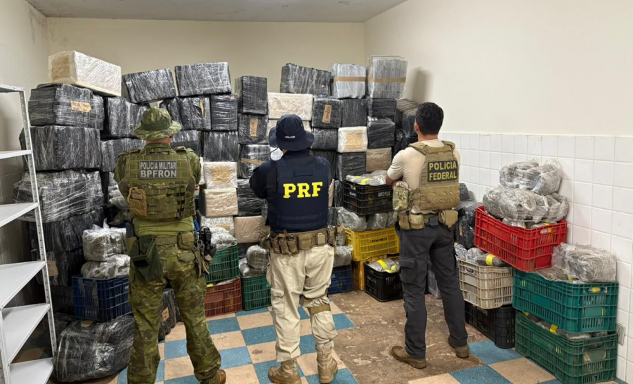 PMPR causa prejuízo de R$ 6,4 milhões com apreensão de mais de 2,5 toneladas de drogas em Guarapuava