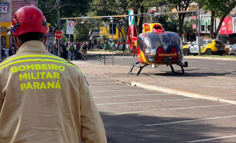 Maio Amarelo: forças de segurança realizam simulado de sinistro de trânsito em Maringá