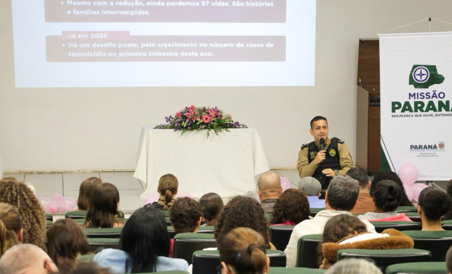 Mandaguaçu e Paiçandu recebem ações da Missão Paraná VII com foco na prevenção à violência contra a mulher