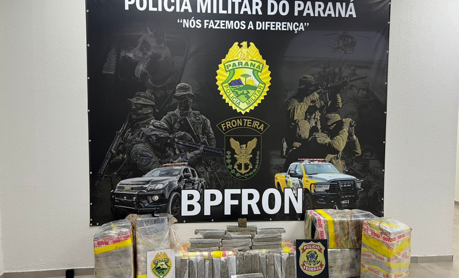 PMPR e forças integradas apreendem quase três toneladas de drogas em operações no Oeste do Paraná