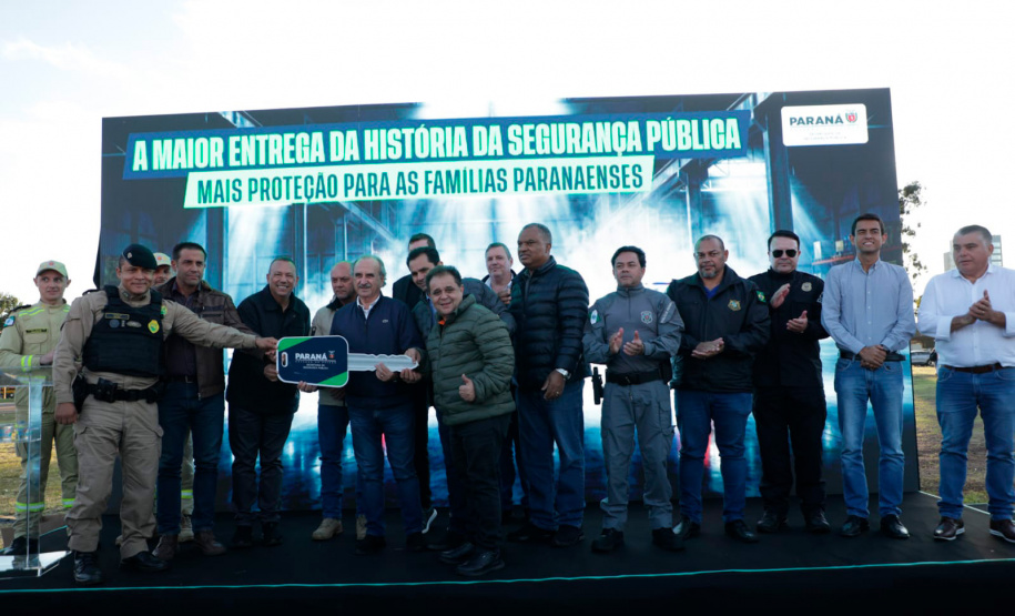 Estado reforça segurança pública no Oeste com entrega de 49 viaturas novas