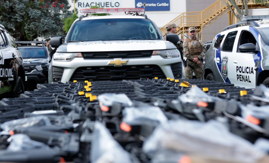 Estado entrega 55 novas viaturas para reforçar segurança nos Campos Gerais e Centro-Sul