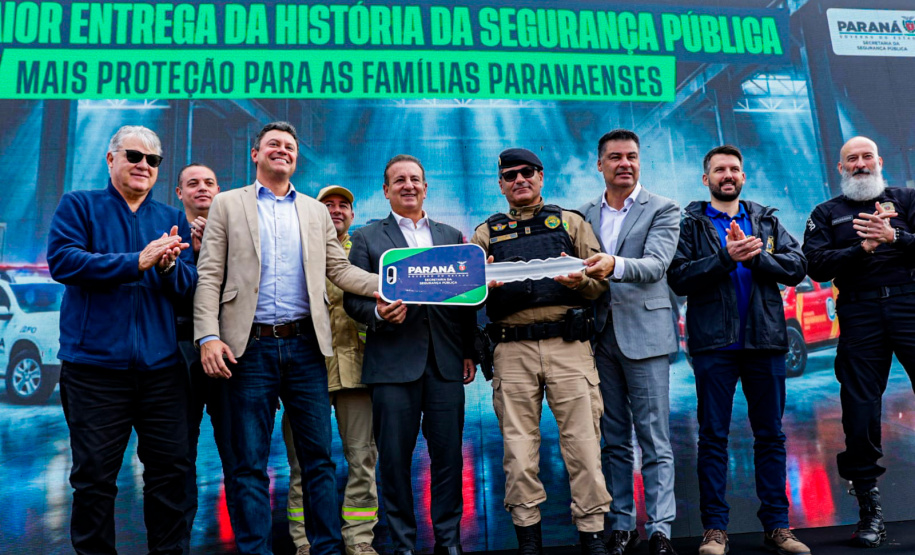 Estado entrega 55 novas viaturas para reforçar segurança nos Campos Gerais e Centro-Sul