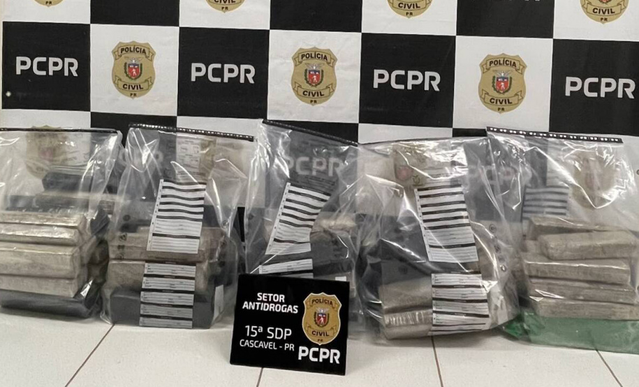 Em segunda fase de operação, PCPR intercepta mais 73 quilos de maconha em Cascavel